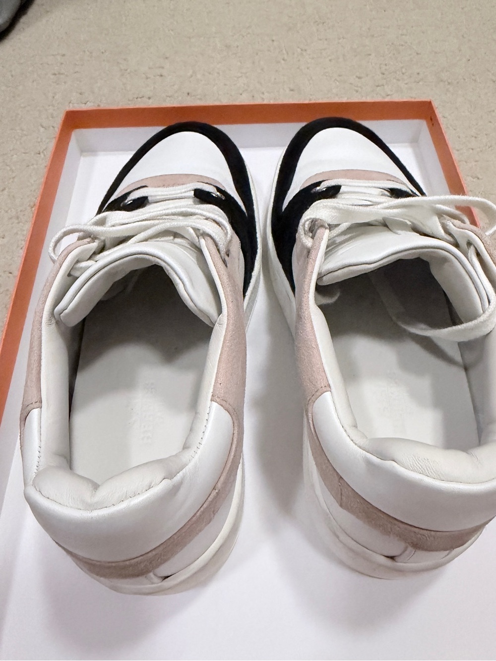 Hermès Free Sneakers in Multicolore / Rose Opaline - Size 38.5 / US 8 - Picture 15 of 16